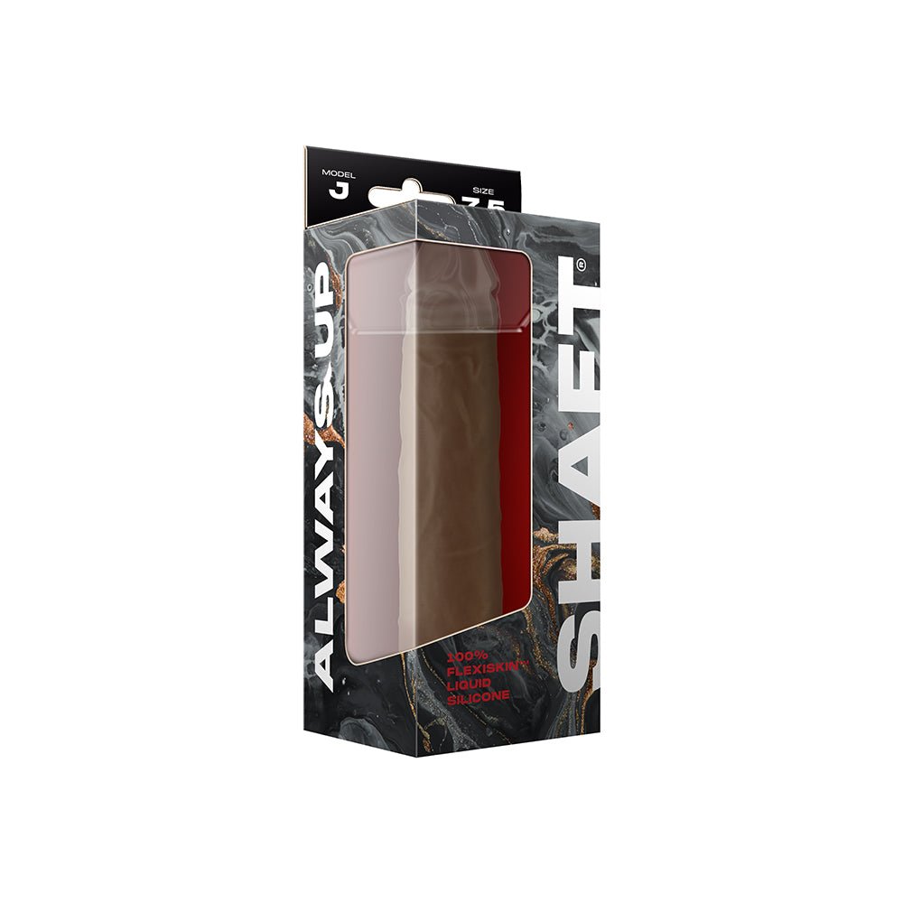 Shaft Model J: 7.5 in. Dual Density Silicone Dildo Oak - Image 4