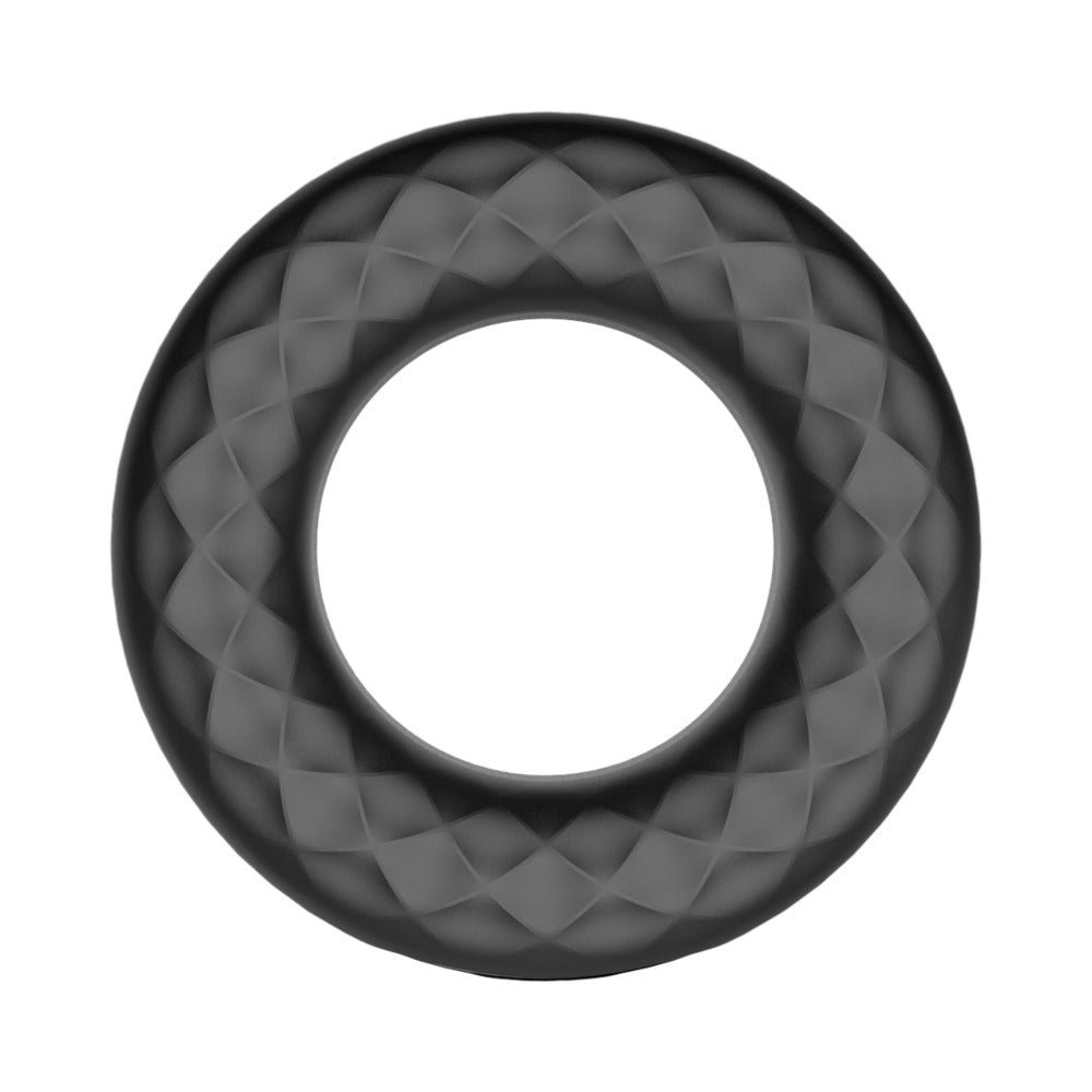 Forto F-15 Rechargeable Silicone Vibrating Cockring Black - Image 2