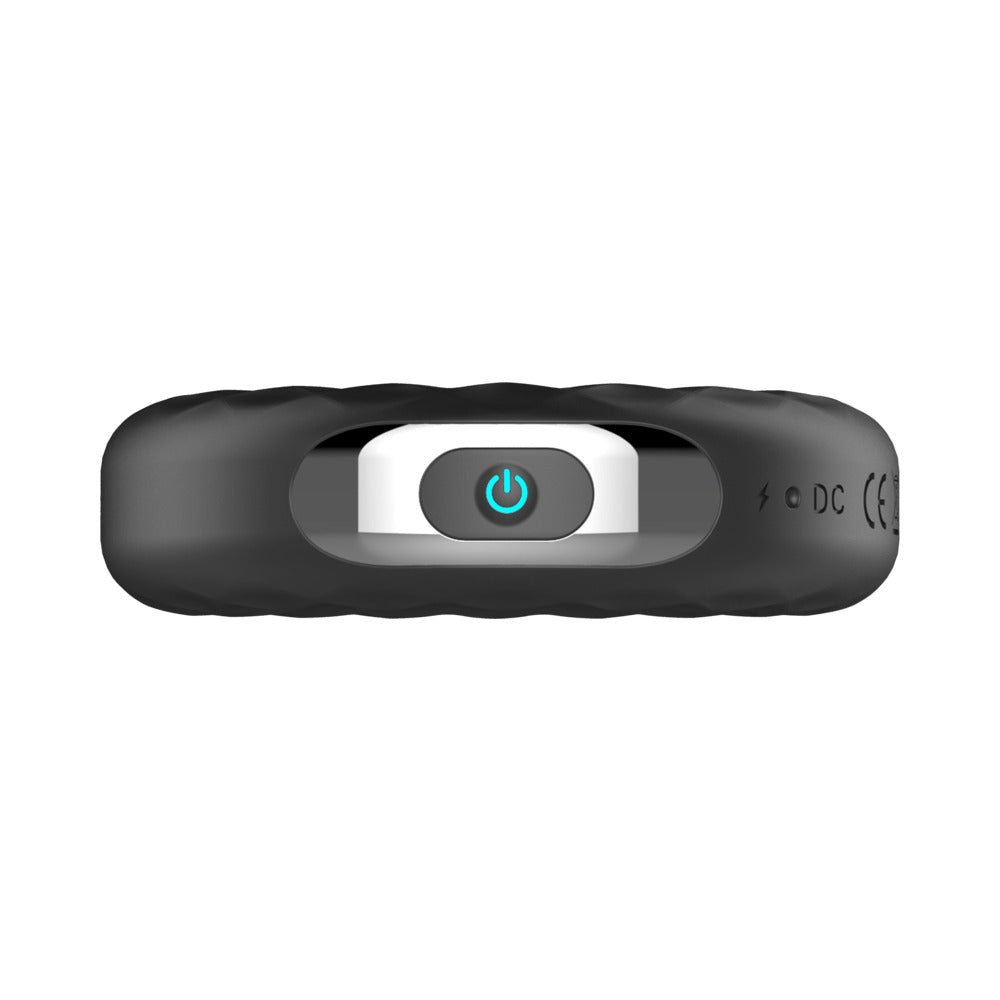 Forto F-15 Rechargeable Silicone Vibrating Cockring Black - Image 5