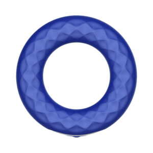 Alternative view of Forto F-15 Rechargeable Silicone Vibrating Cockring Blue
