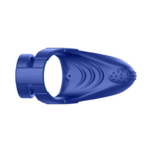 Forto F-48 Rechargeable Silicone Perineum Vibrating Double Cockring Blue - Image 9