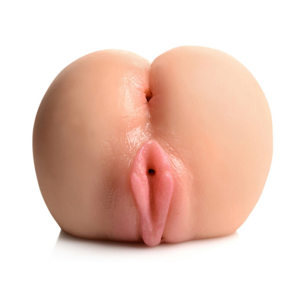 Curve Toys Mistress Juicy Maddie Dual Entry Doggy Style Masturbator Light - Image 8