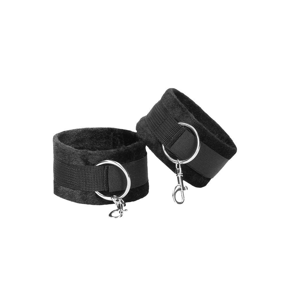 Ouch! Black & White Velcro Hogtie With Hand & Ankle Cuffs Black - Image 3