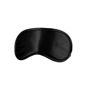 Alternative view of Ouch! Black & White Satin Eye Mask Blindfold Black