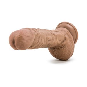 Alternative view of Au Naturel Big Billy 9 in. Posable Dual Density Dildo with Balls Tan