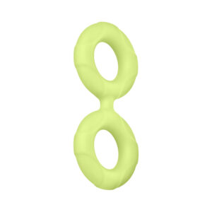 Forto F-81 Liquid Silicone Cock & Ball Double Ring Large Glow - Image 3