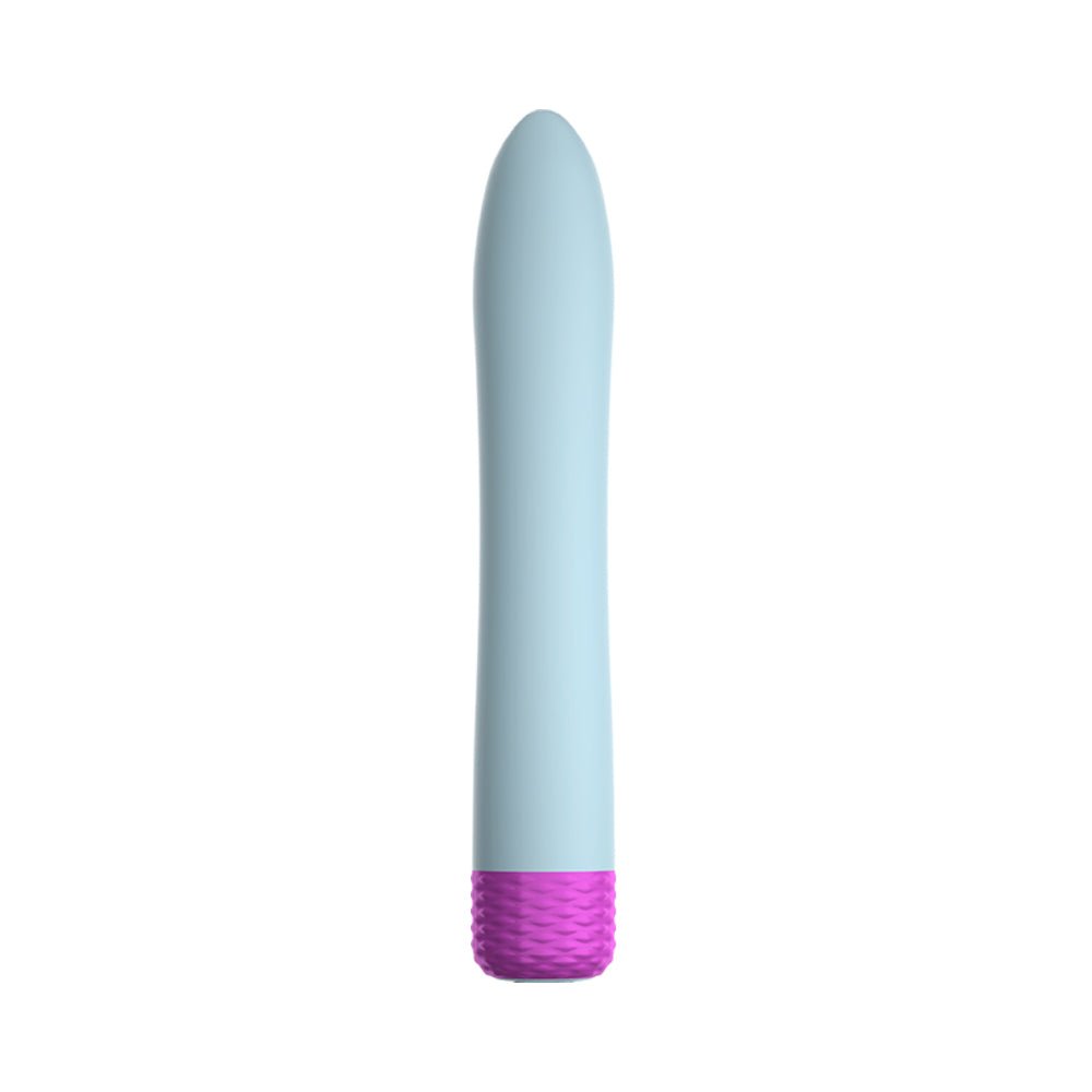 FemmeFunn Densa Bullet Rechargeable Dual Density Silicone Slimline Vibrator Light Blue - Image 2