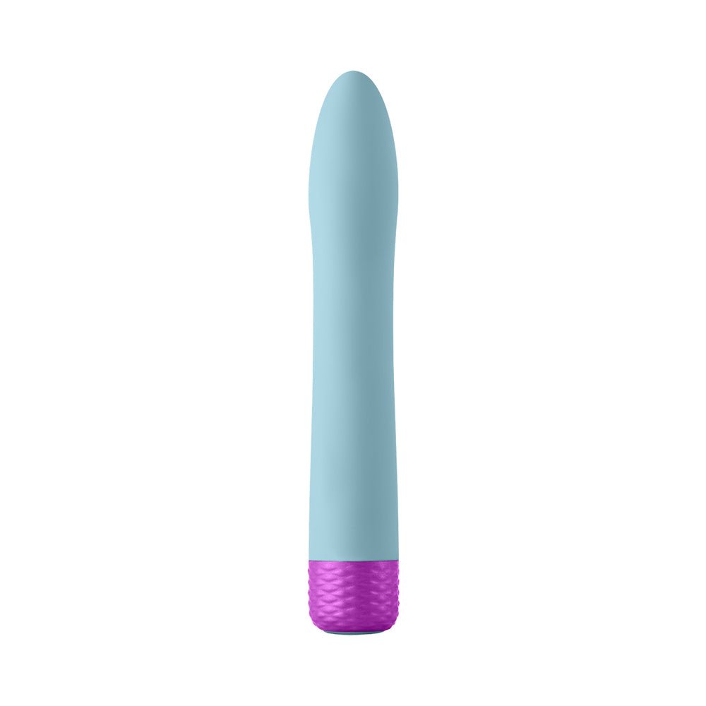 FemmeFunn Densa Bullet Rechargeable Dual Density Silicone Slimline Vibrator Light Blue - Image 3