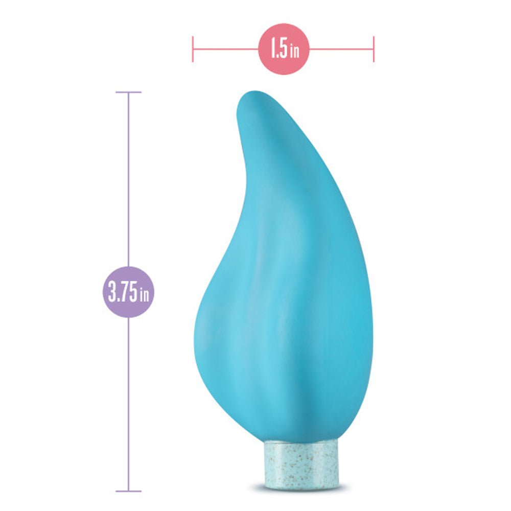 Blush Gaia Eco Caress Bullet Vibrator and Sleeve Aqua - Image 7