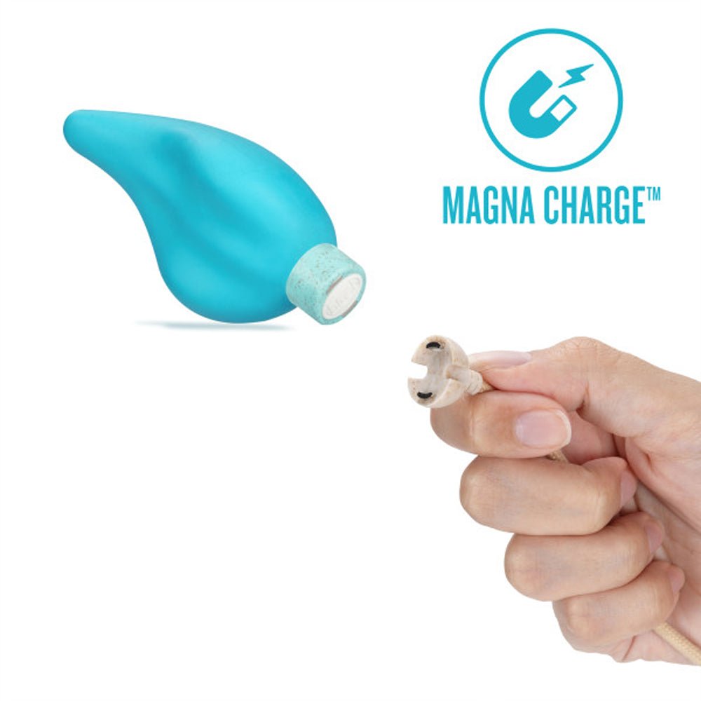 Blush Gaia Eco Caress Bullet Vibrator and Sleeve Aqua - Image 10