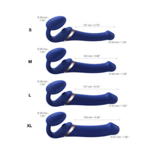 Strap-On-Me Multi Orgasm Bendable Strapless Strap-On Night Blue XLarge - Image 6