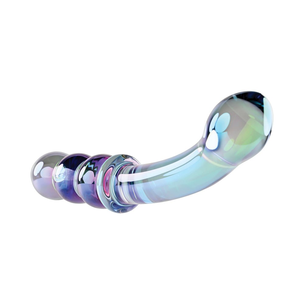 Gender X Lustrous Galaxy Wand 7.3 in. Dual-Ended Glass Dildo Multi-Color - Image 5