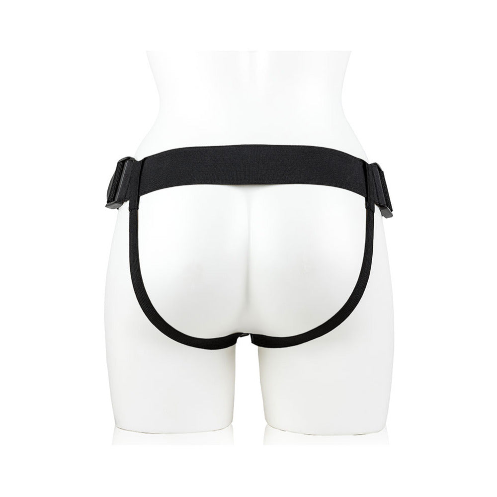 RealRock Realistic 8 in. Hollow Strap-On Beige - Image 4