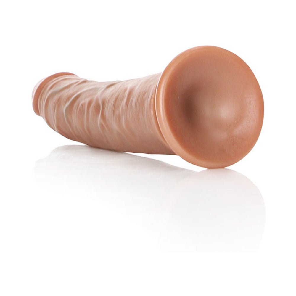 RealRock Realistic 7 in. Slim Dildo With Suction Cup Tan - Image 5