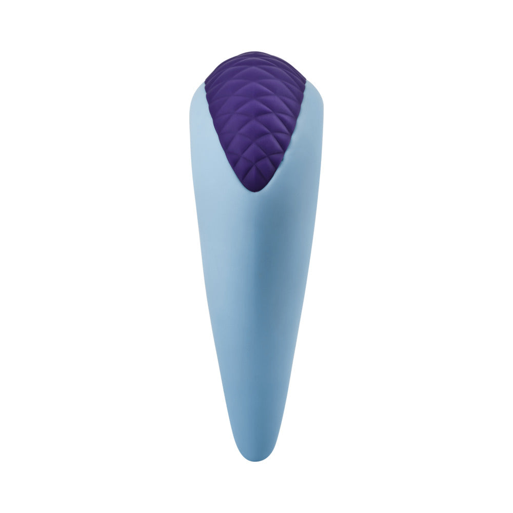 FemmeFunn Volea Rechargeable Silicone Fluttering Tip Vibrator Light Blue - Image 4