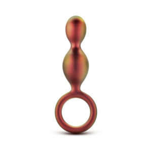 Alternative view of Anal Adventures Matrix Silicone Duo Loop Plug Copper