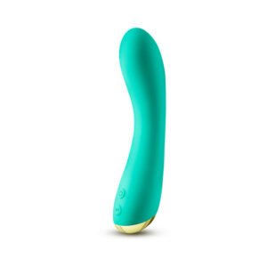 Alternative view of Aria Luscious AF Rechargeable Silicone G-Spot Vibrator Teal