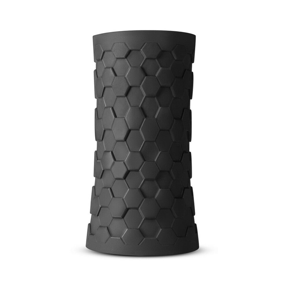 M Elite Platinum Hekx Silicone Stroker Black - Image 2