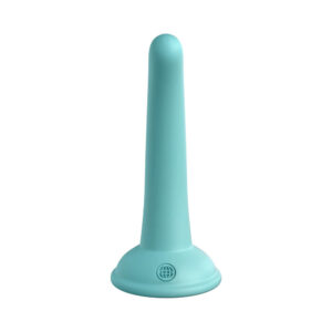 Dillio Platinum Collection Curious Five 5 in. Silicone Dildo Teal - Image 4