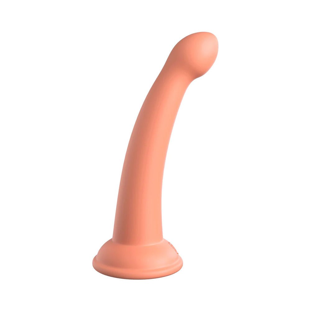 Dillio Platinum Collection Secret Explorer 6 in. Silicone Dildo Peach - Image 3