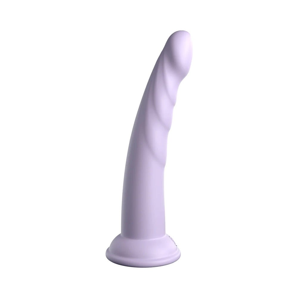 Dillio Platinum Collection Slim Seven 7 in. Silicone Dildo Purple - Image 3