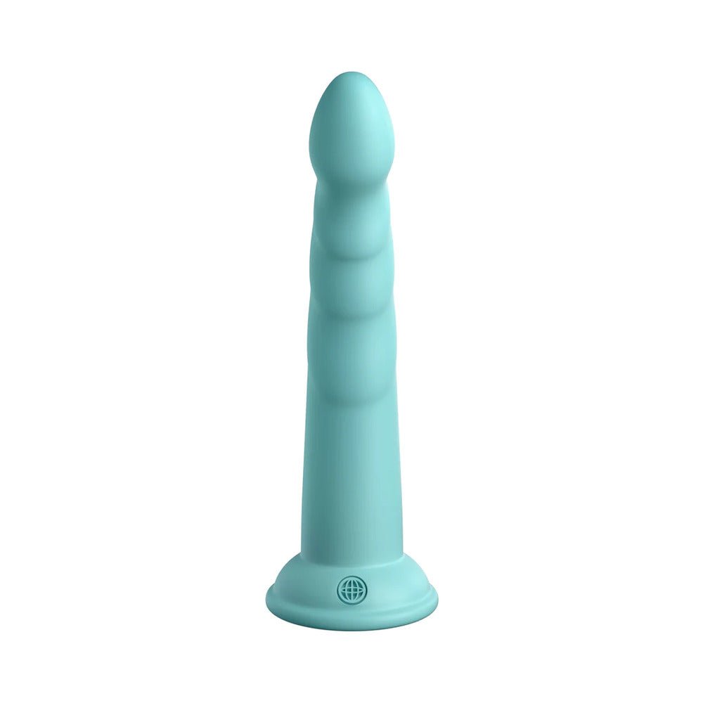 Dillio Platinum Collection Slim Seven 7 in. Silicone Dildo Teal - Image 4