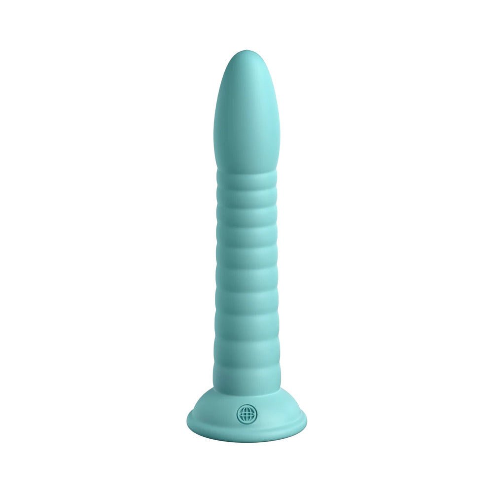 Dillio Platinum Collection Wild Thing 7 in. Silicone Dildo Teal - Image 4