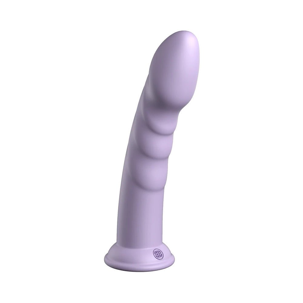Dillio Platinum Collection Super Eight 8 in. Silicone Dildo Purple - Image 2