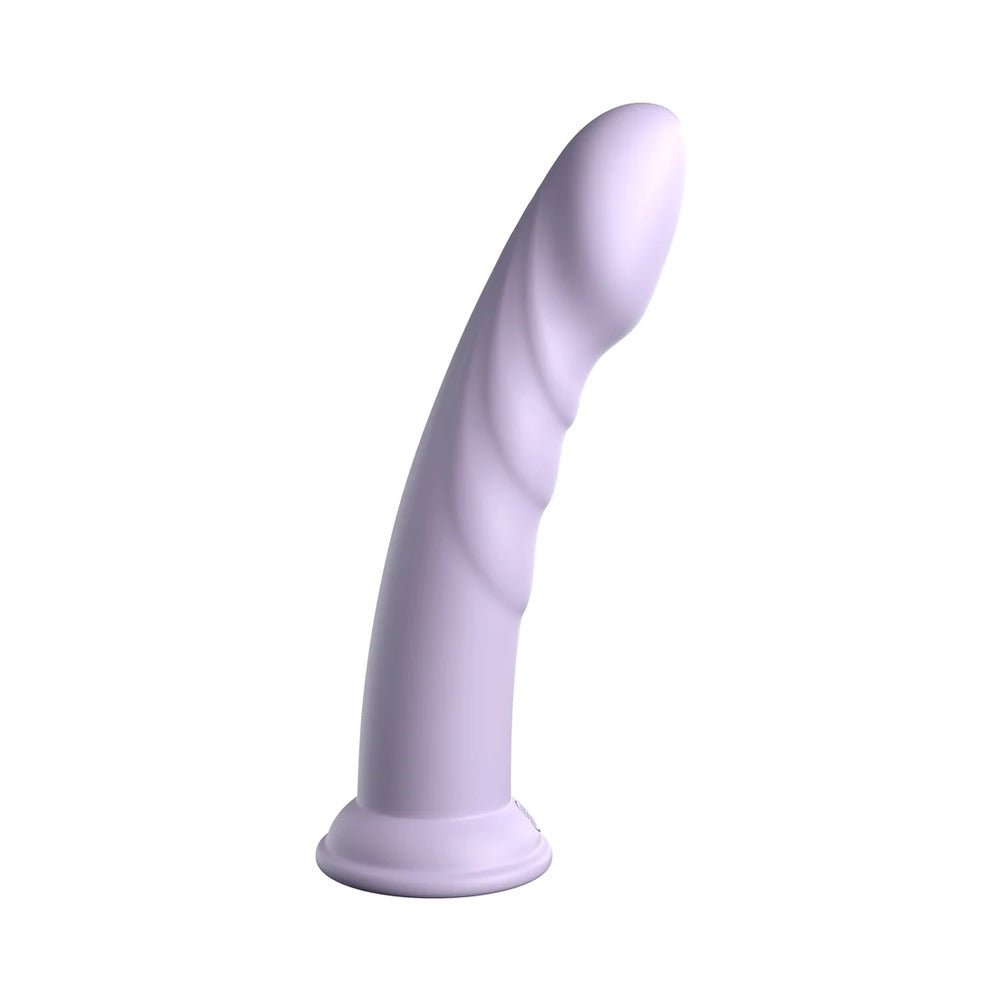 Dillio Platinum Collection Super Eight 8 in. Silicone Dildo Purple - Image 3