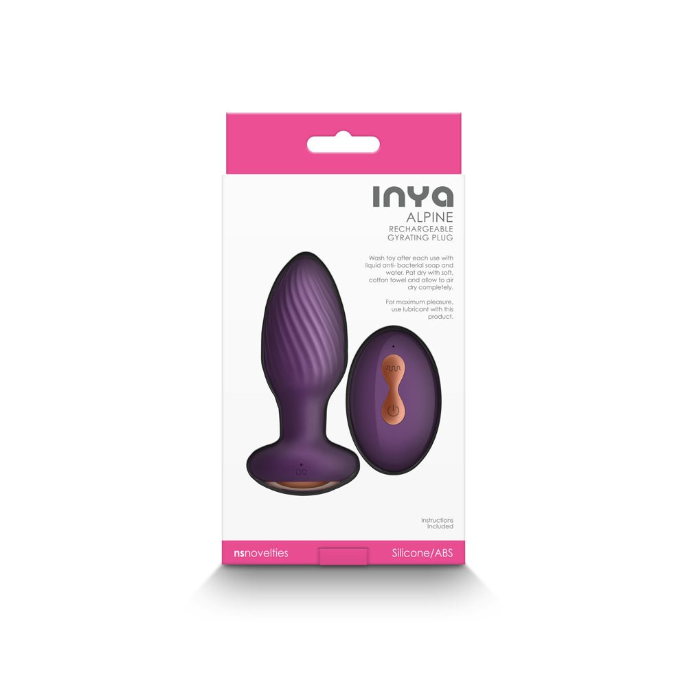 INYA Alpine Rechargeable Gyrating Plug Purple - Image 4