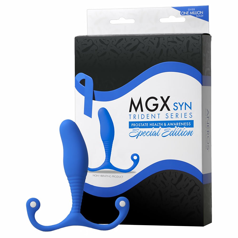 Aneros Trident Series MGX Syn Prostate Stimulator Special Edition Blue - Image 2