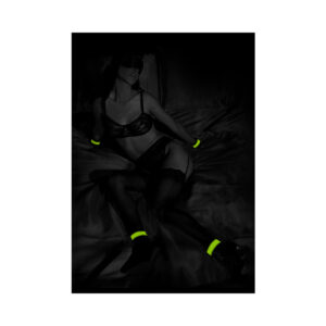 Ouch! Glow in the Dark Bed Bindings Restraint Kit Neon Green - Image 4