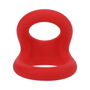Alternative view of Tantus Uplift C-Ring Cock and Ball Sling Crimson