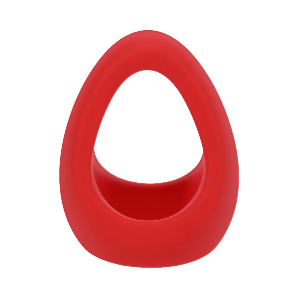Tantus Stirrup C-Ring Cock and Ball Sling Crimson - Image 2
