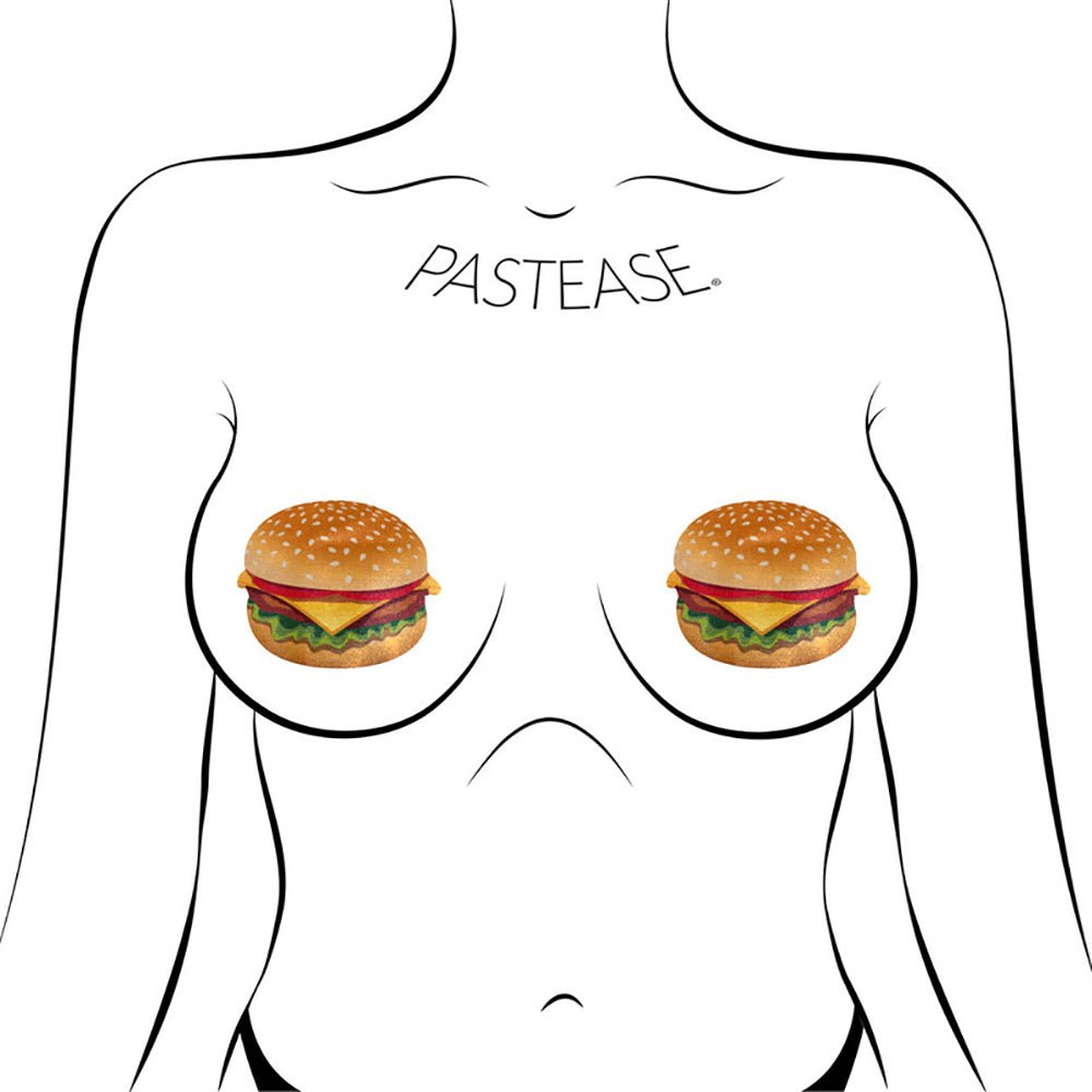 Pastease Burger: Delicious Cheeseburger Nipple Pasties - Image 3