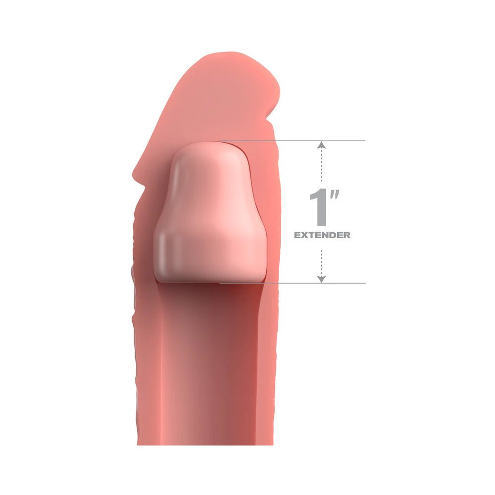 Fantasy X-tensions Elite 7 in. Silicone Sleeve with 1 in. Extender Beige - Image 3