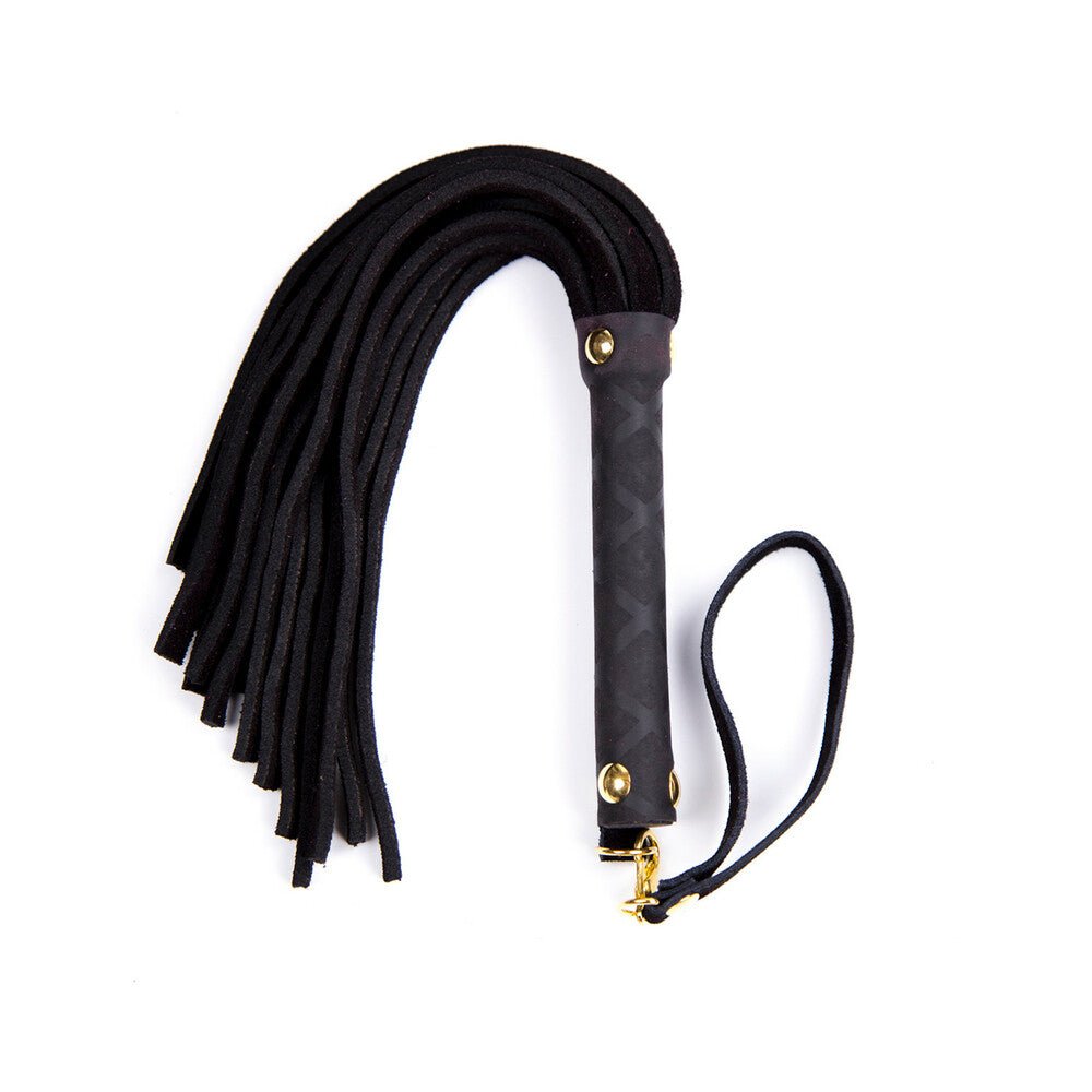 Ple''sur 11 in. Mini Leather Flogger Black - Image 3