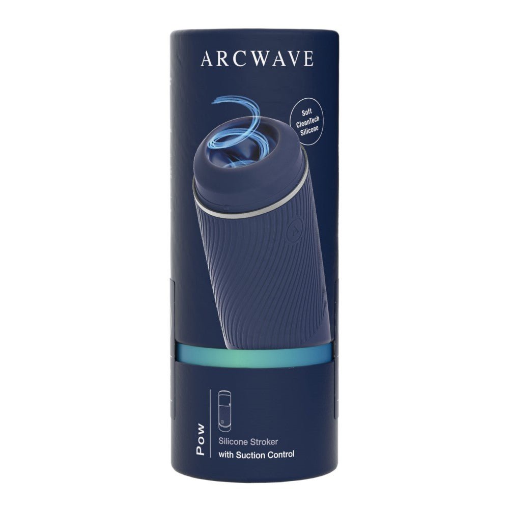 Arcwave Pow Silicone Stroker with Suction Control Blue - Image 9