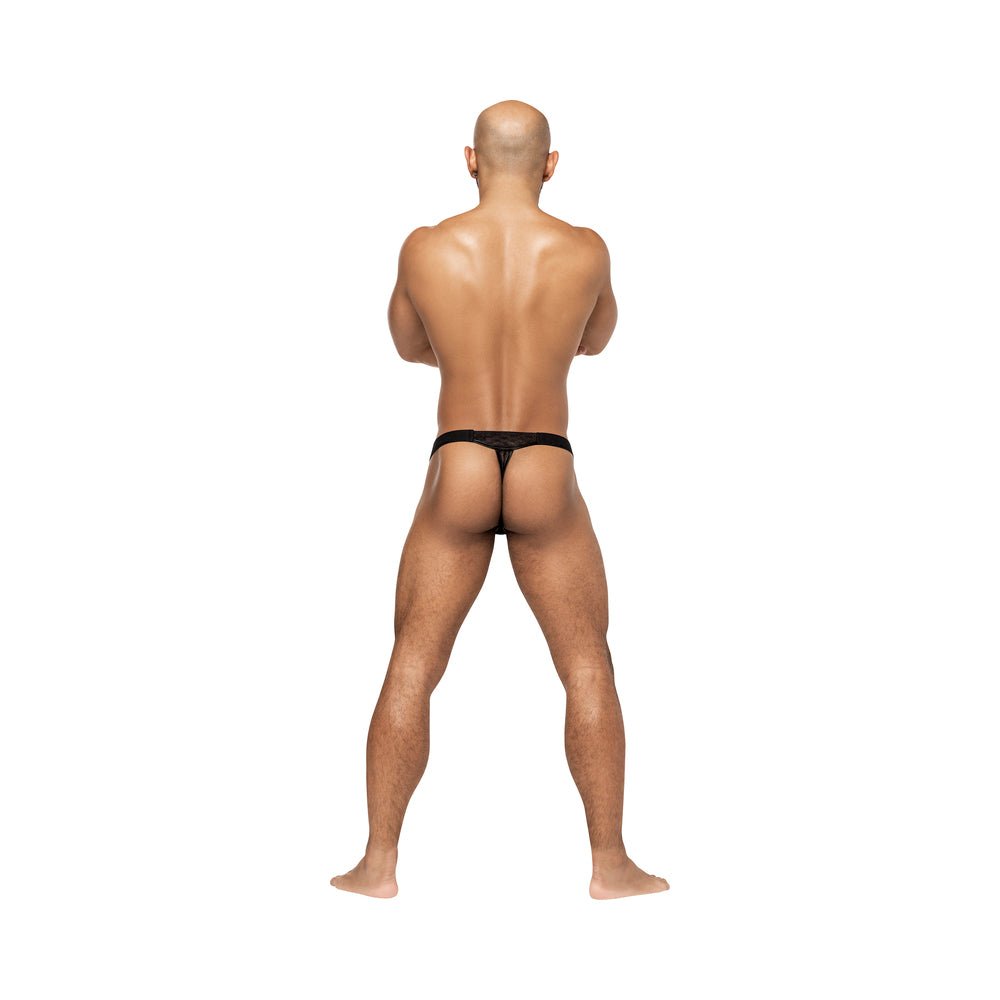Male Power Heart Breaker Micro Thong V Black S/M - Image 3
