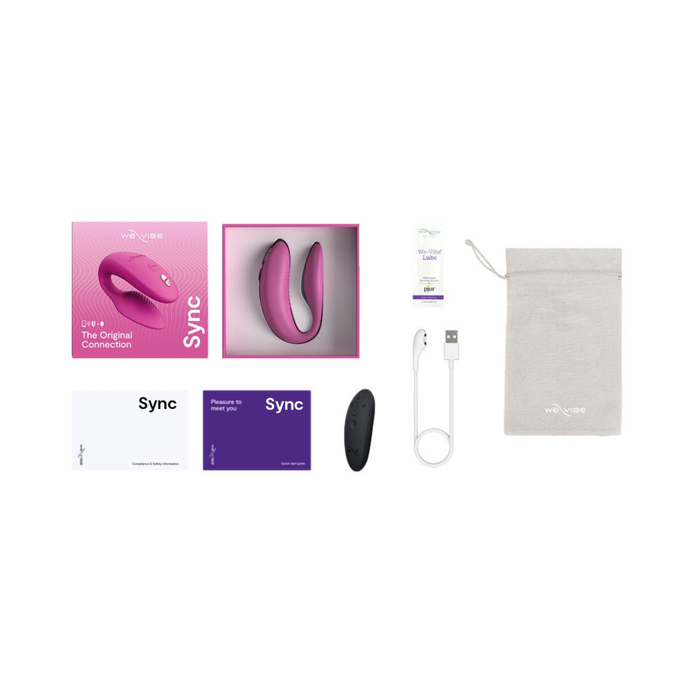 We-Vibe Sync 2 Rechargeable Silicone Couples Vibrator Rose - Image 6