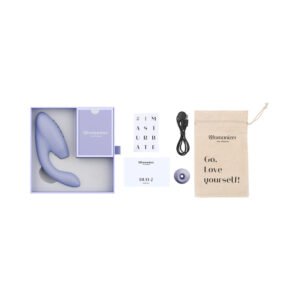 Womanizer Duo 2 Rechargeable Dual Stimulation Pleasure Air and G-Spot Vibrator Lilac - Image 9
