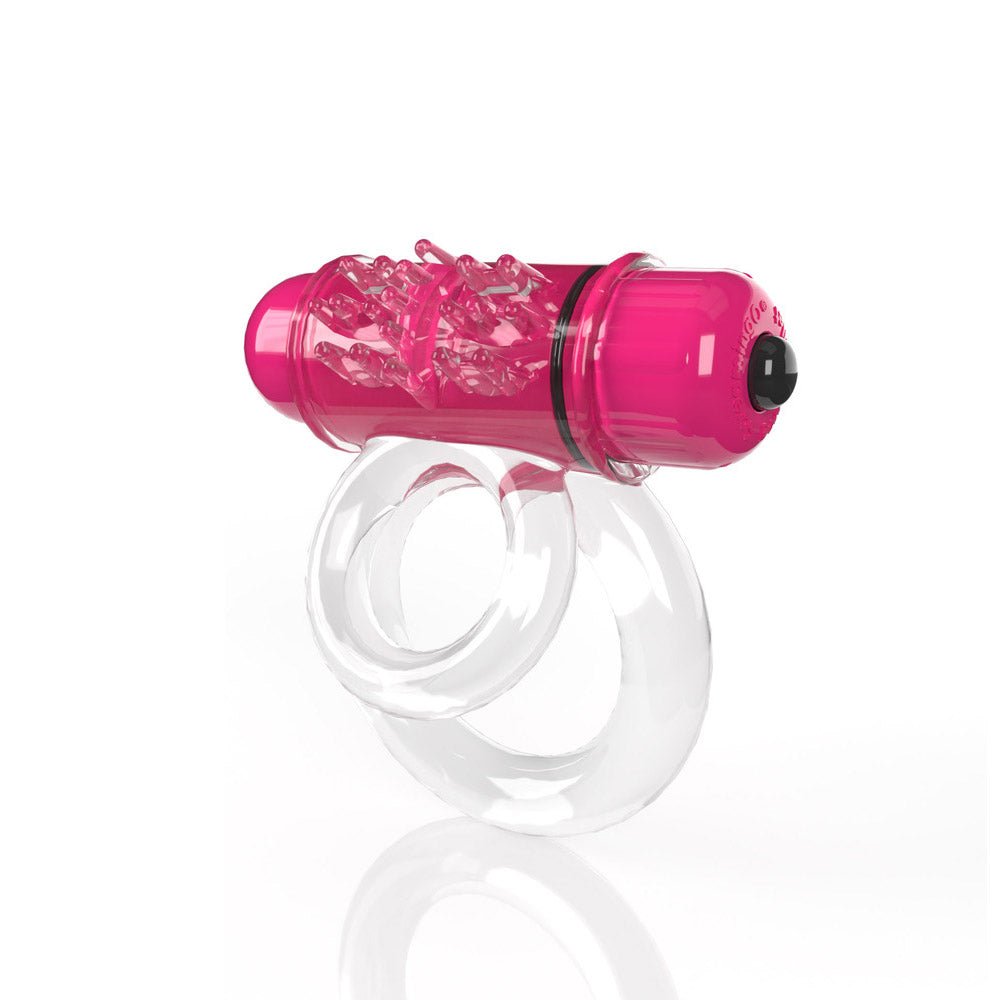 Screaming O 4B DoubleO 6 Vibrating Double Cockring Strawberry - Image 3