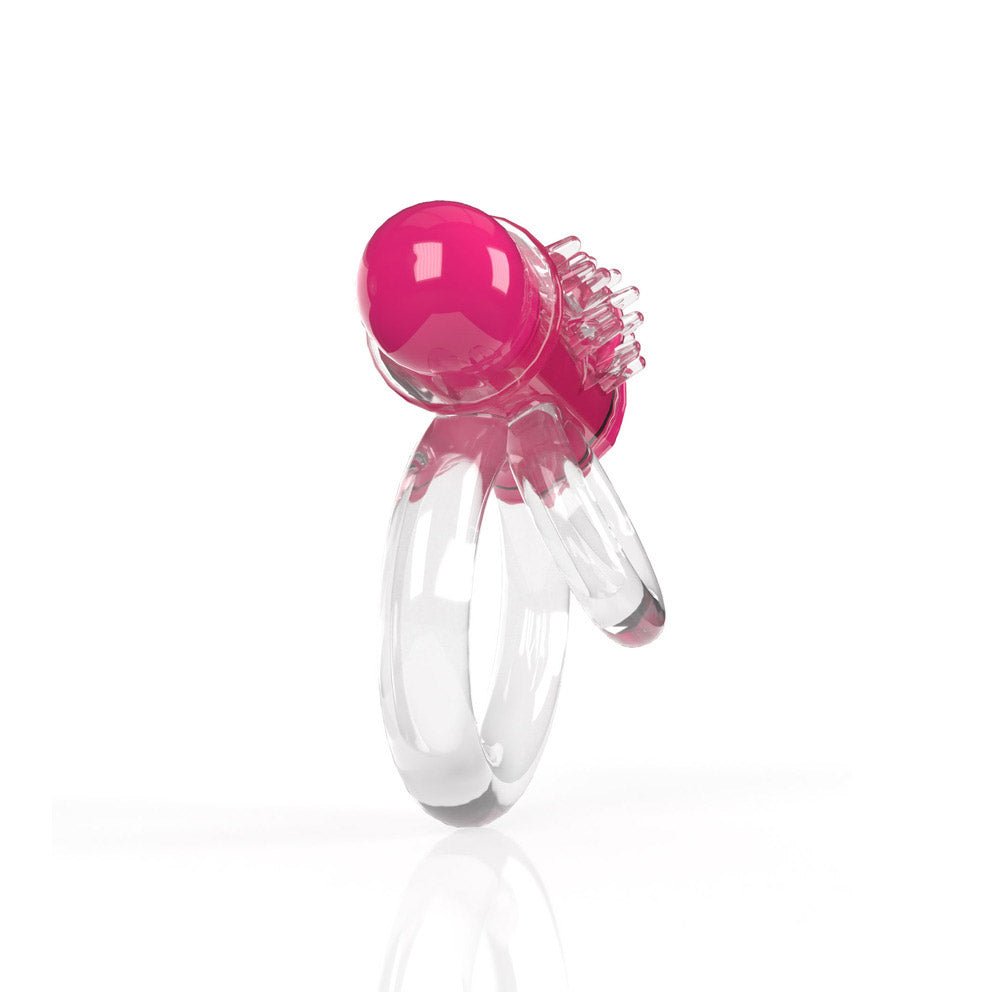 Screaming O 4B DoubleO 6 Vibrating Double Cockring Strawberry - Image 4