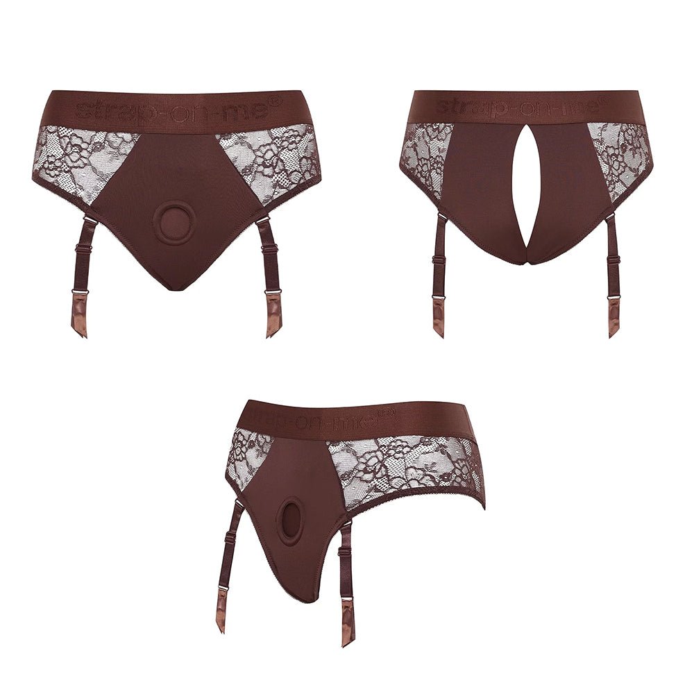 Strap-On-Me Diva Lingerie Harness Chocolate L - Image 5