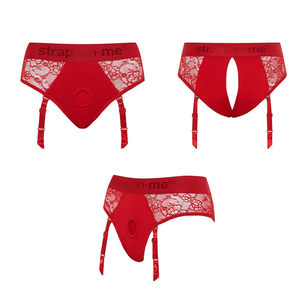Strap-On-Me Diva Lingerie Harness Red XL - Image 5