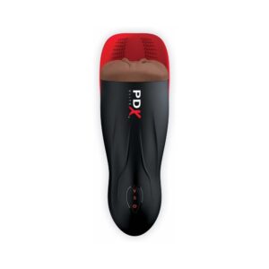 Alternative view of PDX Elite Fuck-O-Matic 2 Rechargeable Vibrating Suction Stroker with Silicone Pulsation Cradle