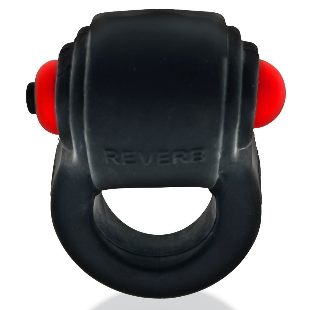 Hunkyjunk Revring Cockring with Bullet Vibrator Tar Ice - Image 5