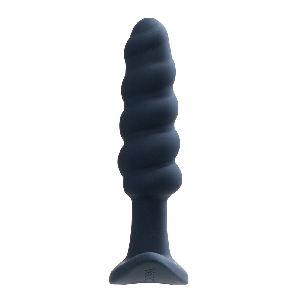 VeDO Twist Rechargeable Silicone Vibrating Anal Plug Black - Image 4