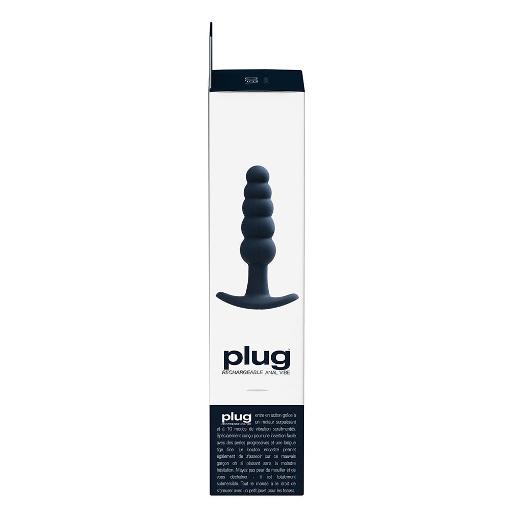 VeDO Plug Rechargeable Silicone Vibrating Anal Plug Black - Image 6
