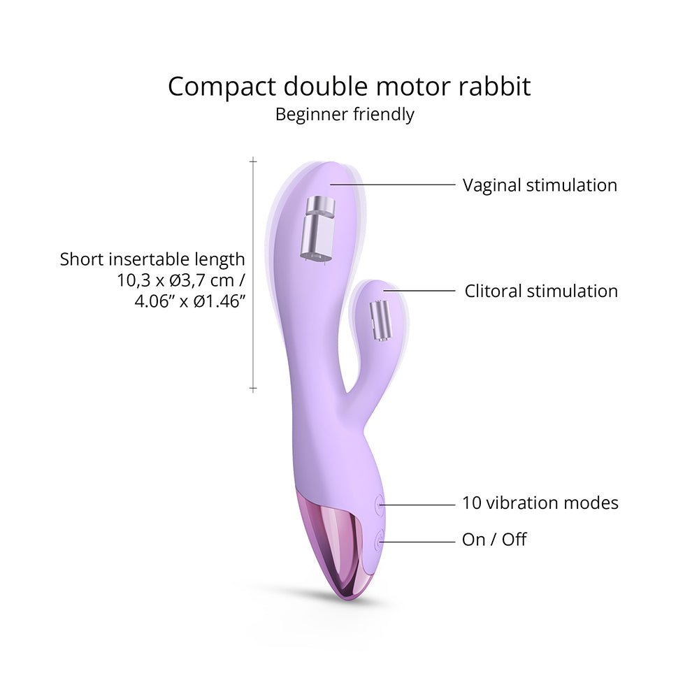 Love to Love Funky Bunny Baby Rabbit Vibrator Viva Mauve - Image 4